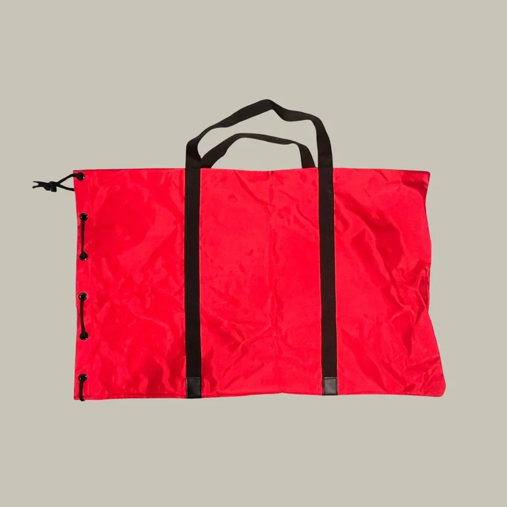 Vintage Marlboro Adventure Team Red Nylon Duffel Gear Bag Large Travel Tote